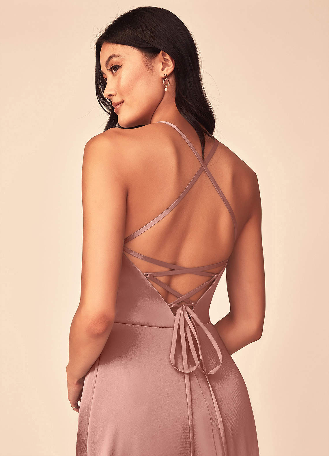 Mei Stretch-Satinkleid-AZ7032452-Endgültiger Verkauf