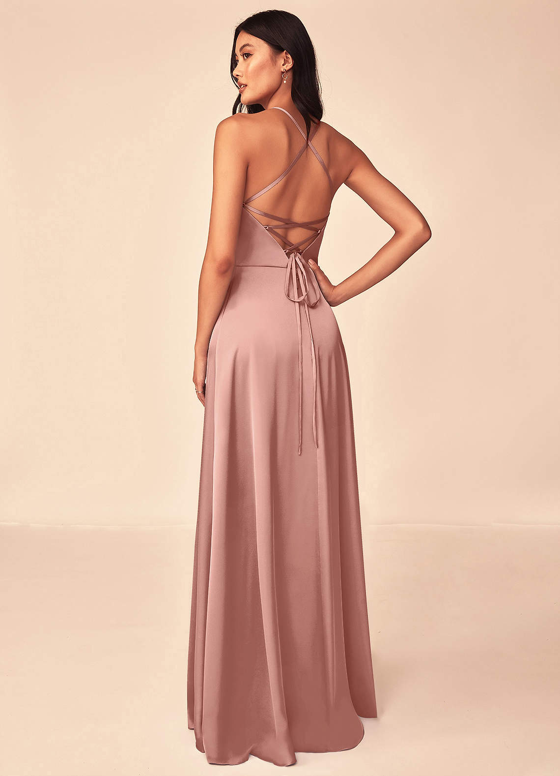 Mei Stretch-Satinkleid-AZ7032452-Endgültiger Verkauf