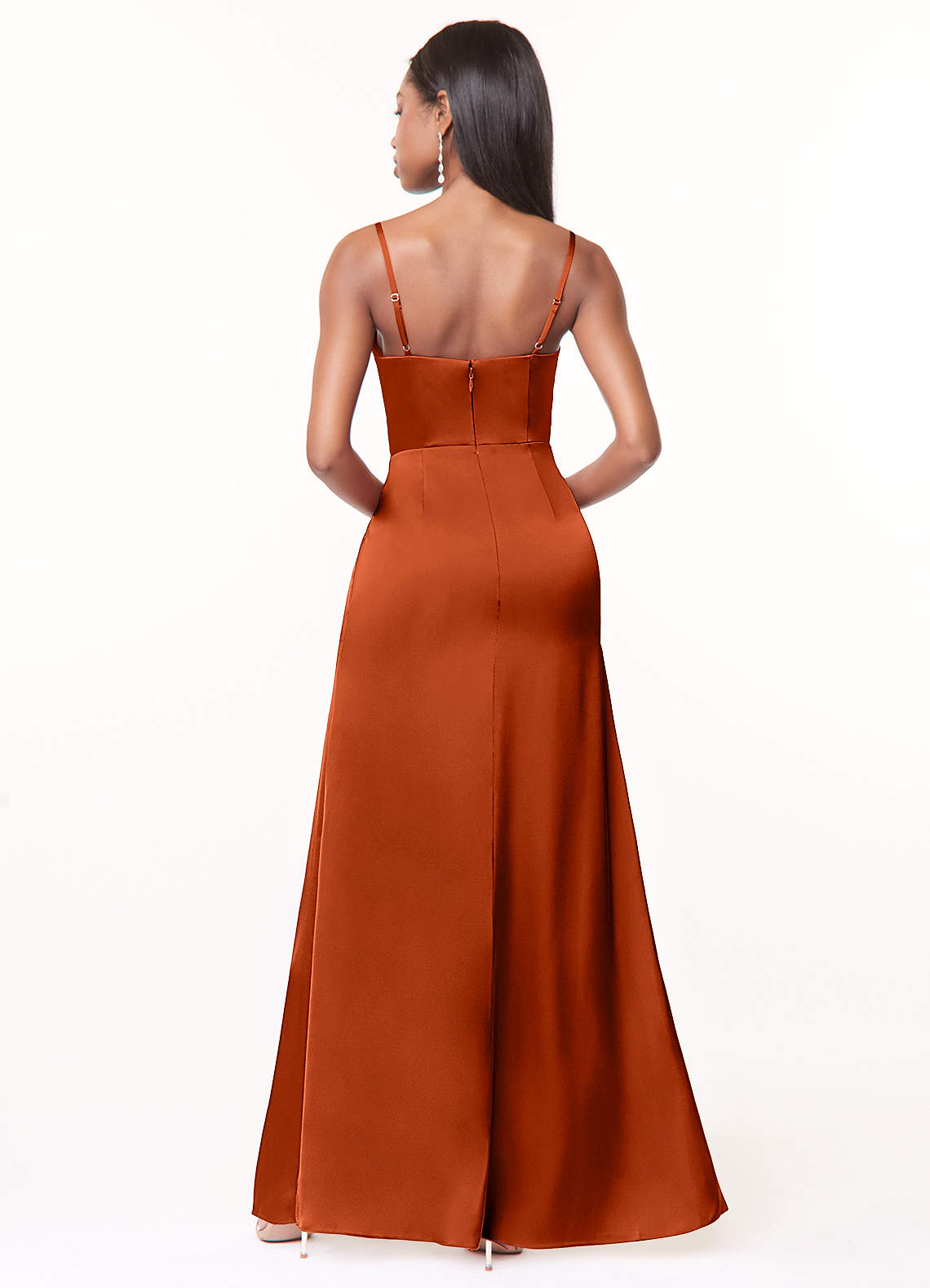 Maci stretch satijnen jurk-AZ42046032-Endgültiger Verkauf
