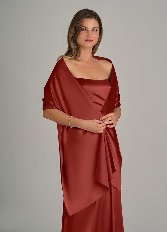 Matching Color Ireland Metallic Satin Shawl-AZ10052370-Letzte Chance