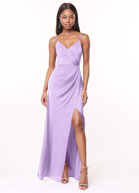 Maci stretch satijnen jurk-AZ89764400-Endgültiger Verkauf