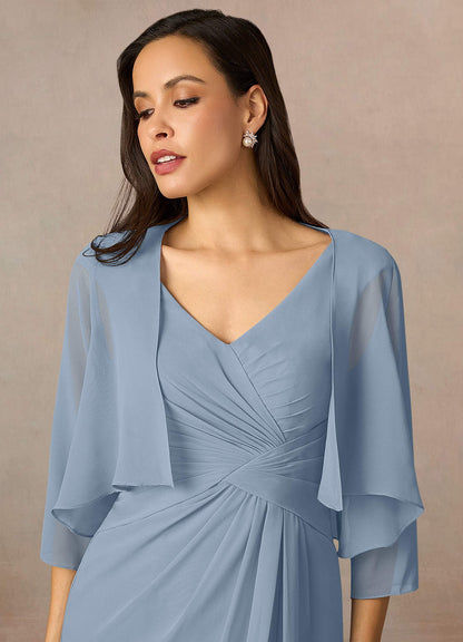 Matching Color Fisher Chiffon Wrap-AZ55175796-Letzte Chance