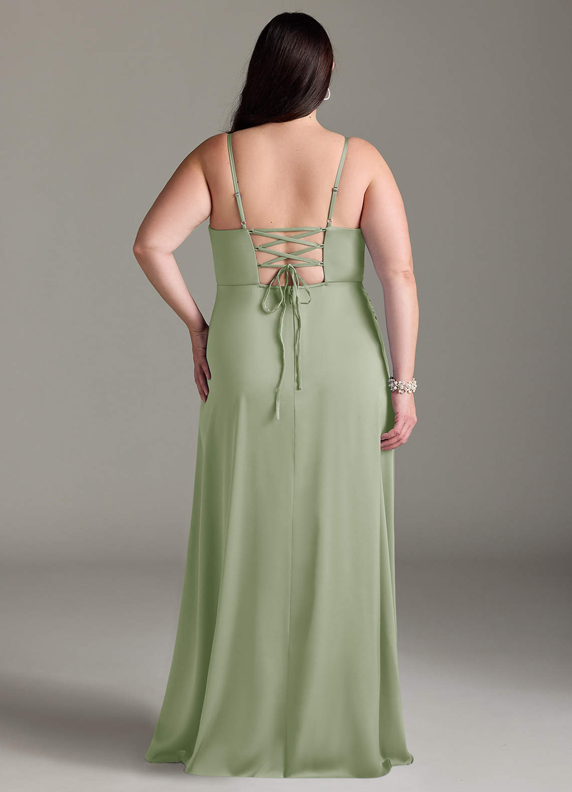 Marchella Stretch Satin Dress-AZ25884167-Endgültiger Verkauf