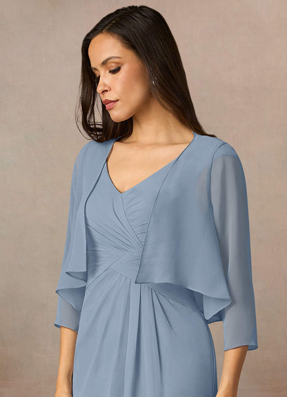 Matching Color Fisher Chiffon Wrap-AZ55175796-Letzte Chance