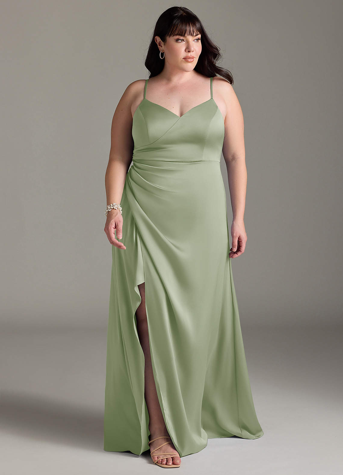 Marchella Stretch Satin Dress-AZ25884167-Endgültiger Verkauf