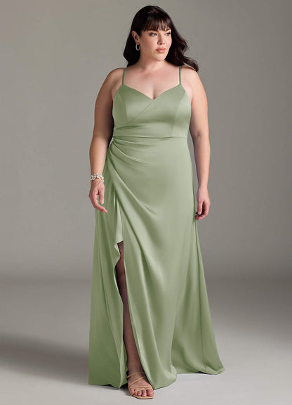 Marchella Stretch Satin Dress-AZ25884167-Endgültiger Verkauf