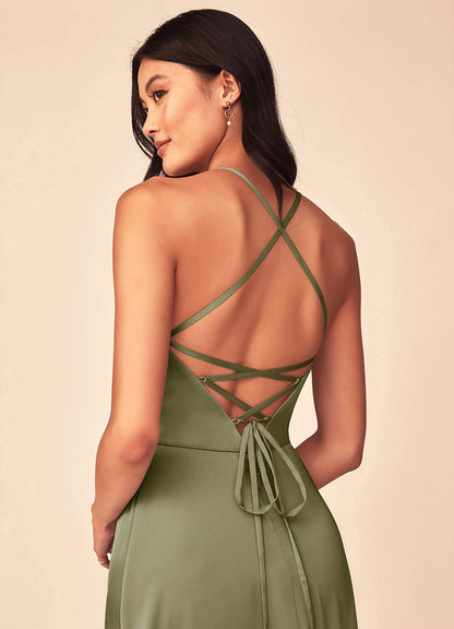 Mei Stretch-Satinkleid-AZ6642867-Endgültiger Verkauf