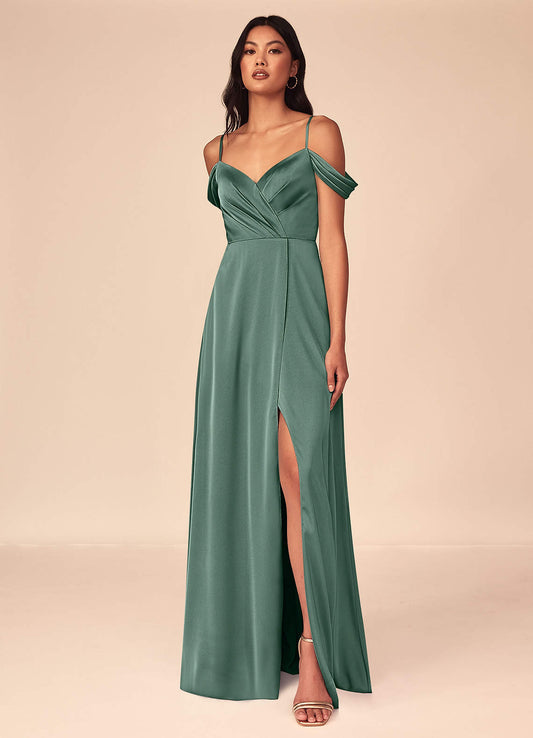 Ocean Stretch-Satinkleid-AZ6887050-Letzte Chance