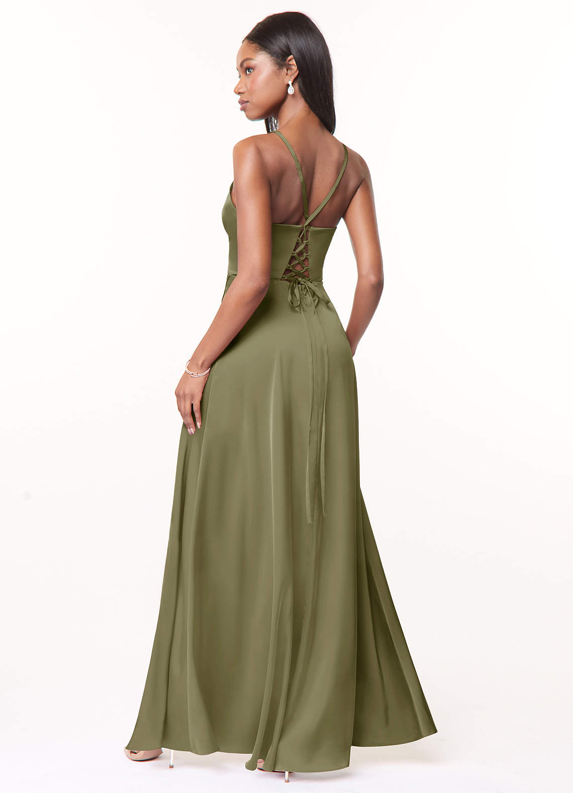 Maksim Stretch-Satinkleid-AZ41243584-Endgültiger Verkauf