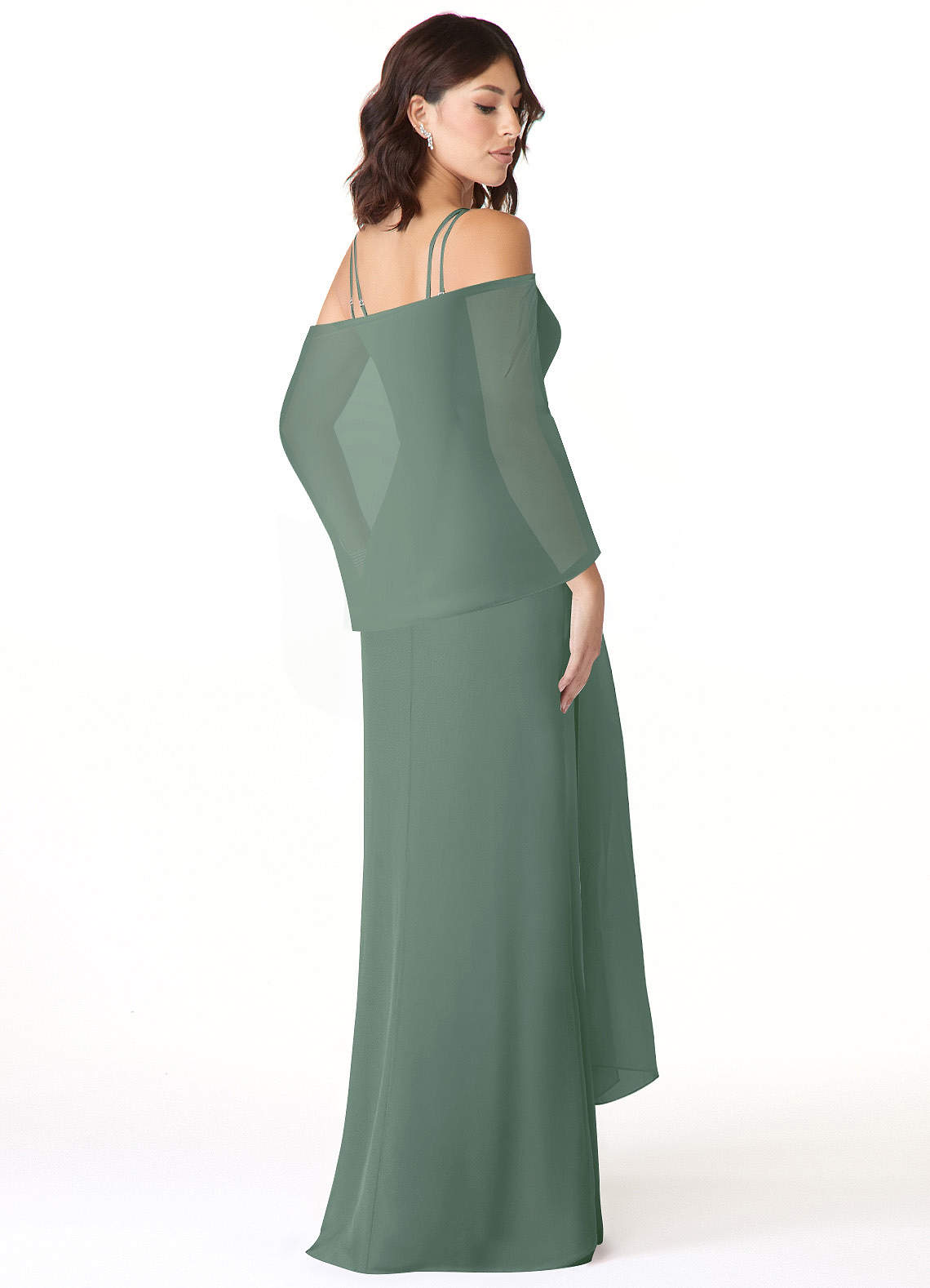 Matching Color Chiffon Shawl-AZ82117866-Letzte Chance