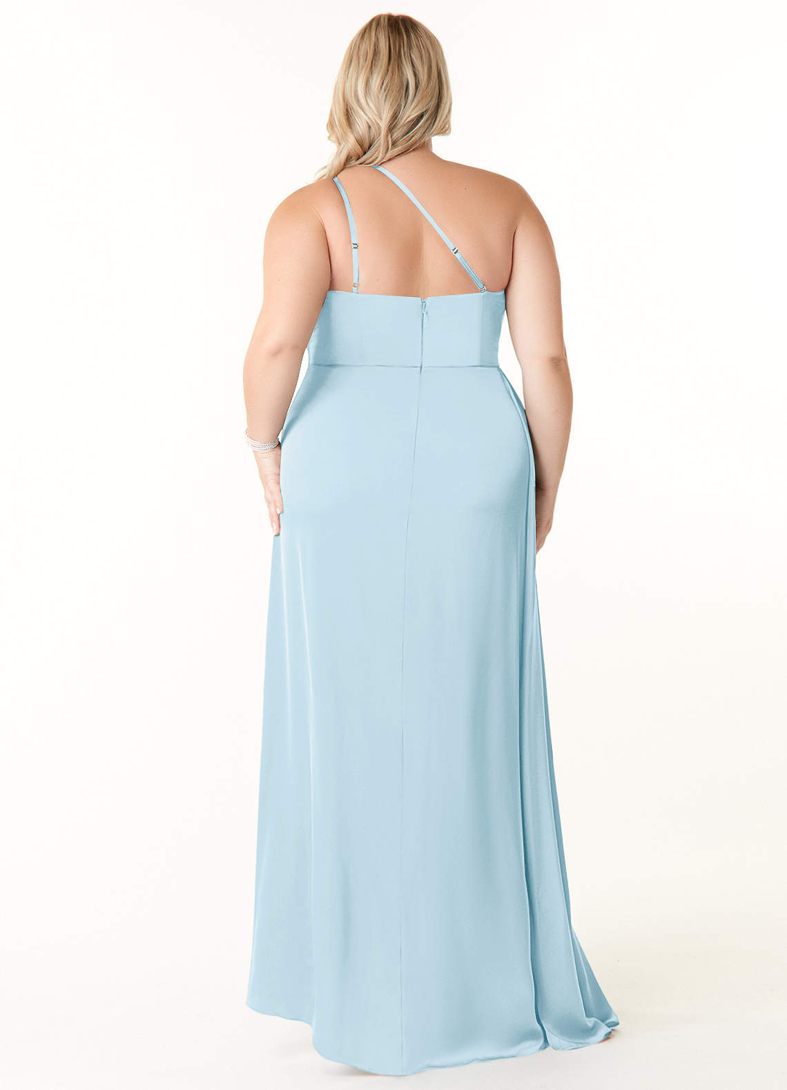 Maron Stretch Satin Dress-AZ98615643-Letzte Chance