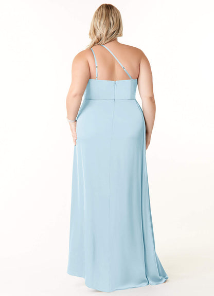 Maron Stretch Satin Dress-AZ98615643-Letzte Chance