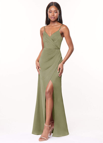 Maci Stretch-Satinkleid-AZ21915776-Endgültiger Verkauf