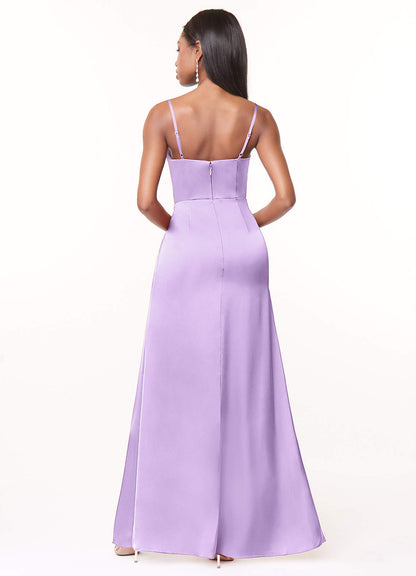 Maci stretch satijnen jurk-AZ89764400-Endgültiger Verkauf