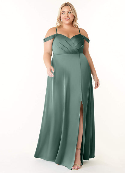 Ocean Abito in Raso Elasticizzato-AZ6506537-Endgültiger Verkauf